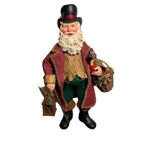 Fabriche Musical English Santa 11" Plays “God Bless Ye Merry Gentlemen”